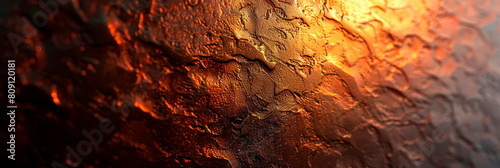 Abstract background with hammered metal texture, dents and scratches, contrasting light and shadow. photo