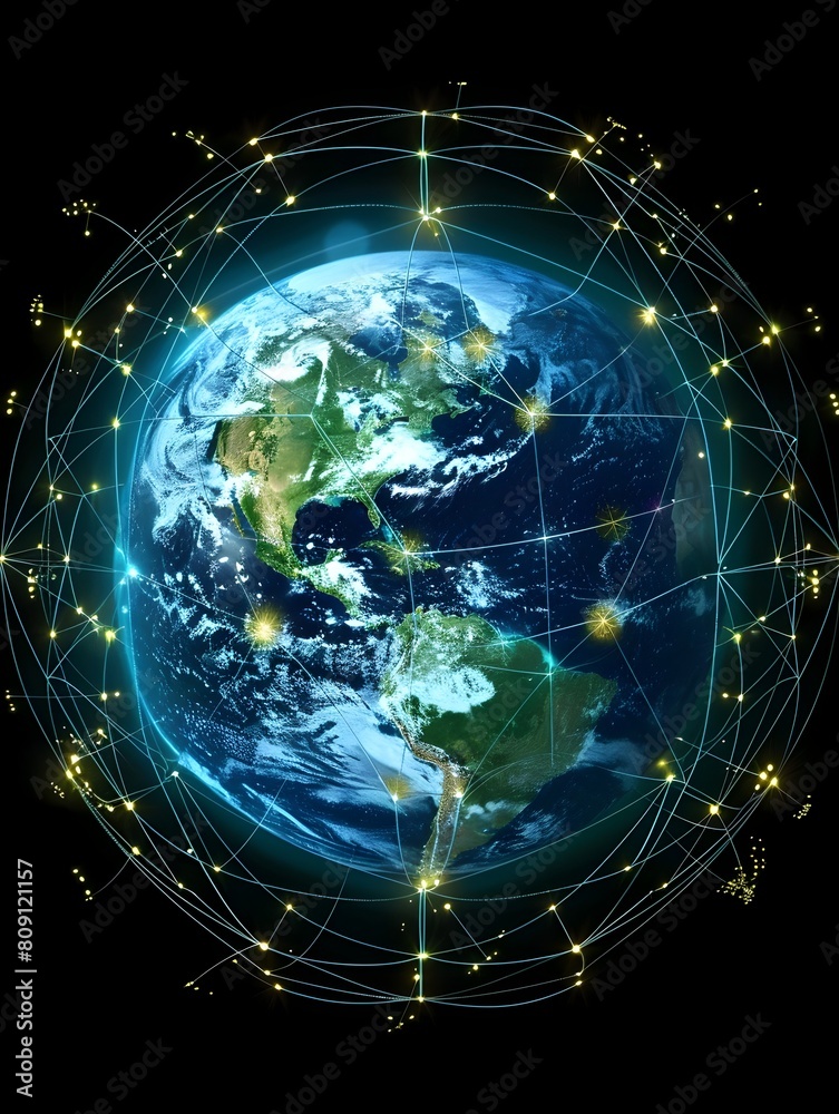 Networked Earth A Symbolic Representation of Global Interconnectedness and Digital Communication Networked Earth A Symbolic Representation of Global Interconnectedness and Digital Communication