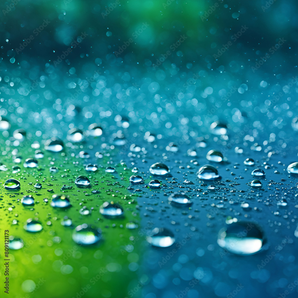 water drops rainy day created using generative AI tools