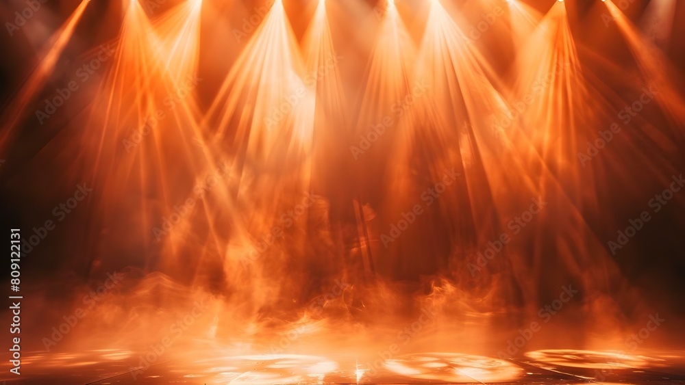 Spotlighting Artistic Products and Works in a Dark Misty Stage. Concept Artistic Products, Dark Misty Stage, Spotlighting, Showcase Works Spotlighting Artistic Products and Works in a Dark Misty Stage. Concept Artistic Products, Dark Misty Stage, Spotlighting, Showcase Works