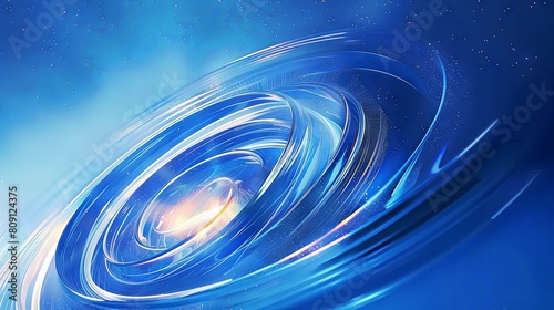 blue background with a gradient of blue and white colors. The background has light swirling lines and a gradient blue color. 