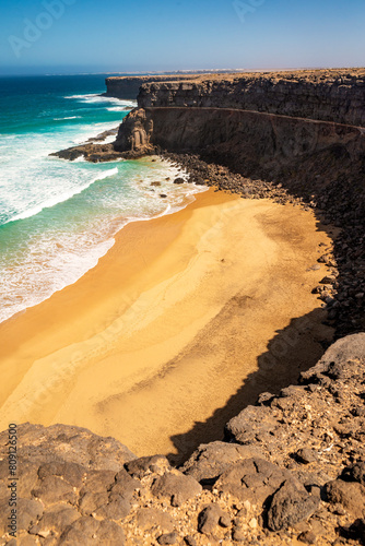 Playa Las Aguilas beach, El Cotillo, Fuerteventura, Canary Islands, Spain