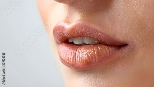 Dealing with Chapped Lips and Dry Skin: A Common Mouth Issue. Concept Dry Lips, Lip Care, Skincare, Winter Beauty, Moisturizing Solutions