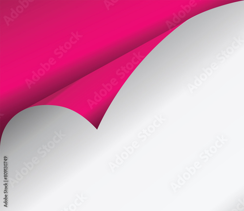 Curled corner. vector curled corner, isolated paper curl. eps 10
