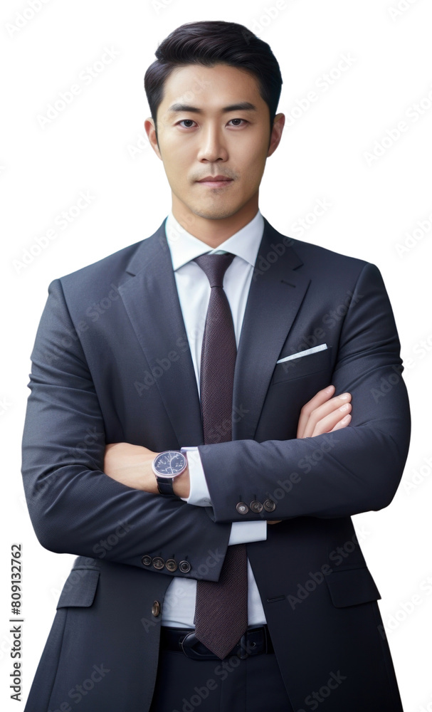 PNG Korean business man portrait blazer office PNG Korean business man portrait blazer office