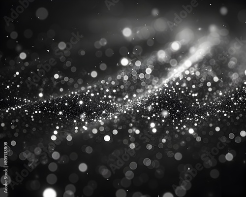 Glittering Diamond Dust on a Lavish Dark Background with Captivating Luxury Sparkle