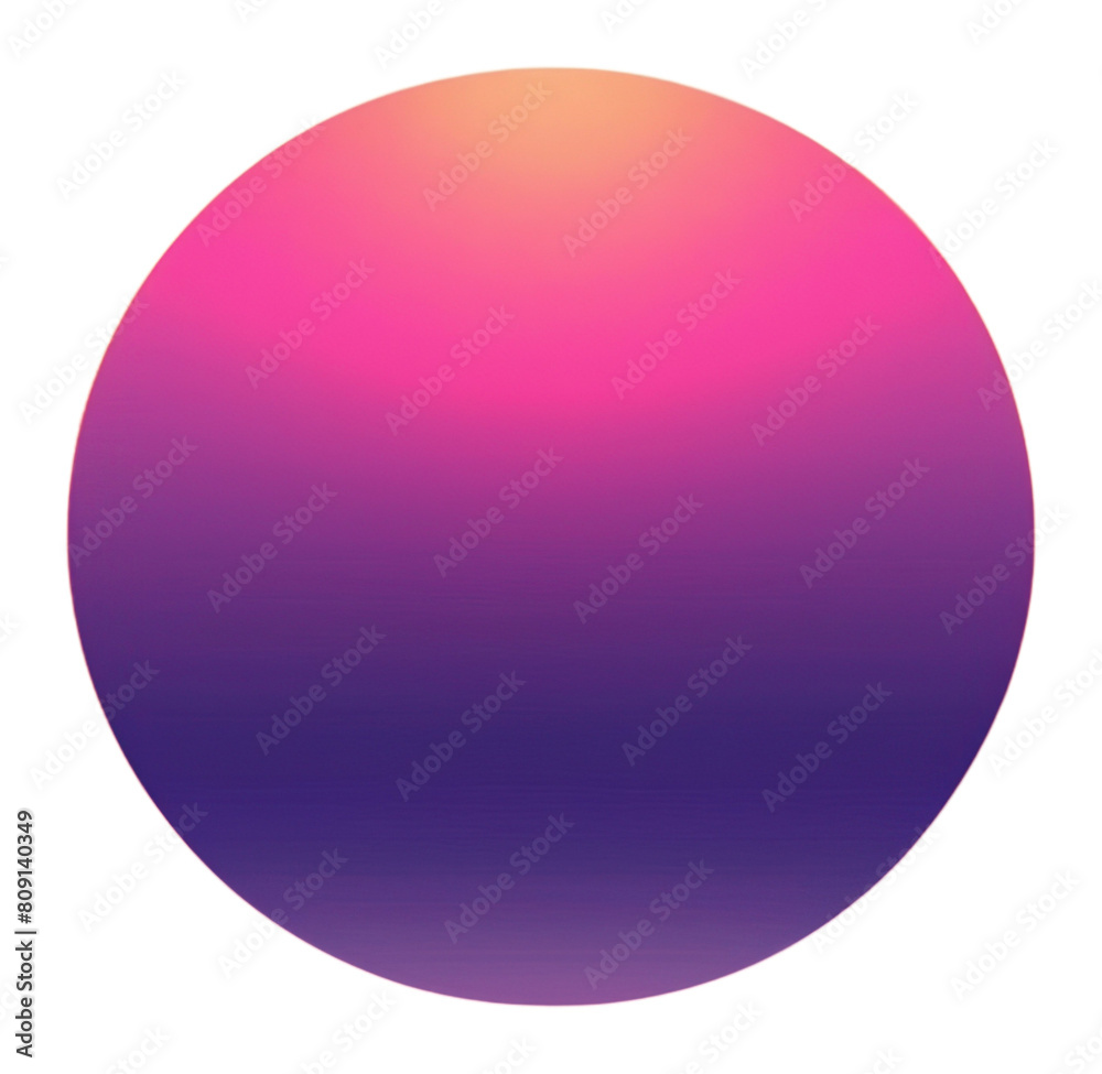 Obraz premium PNG Aesthetic gradient wallpaper circle sunset nature