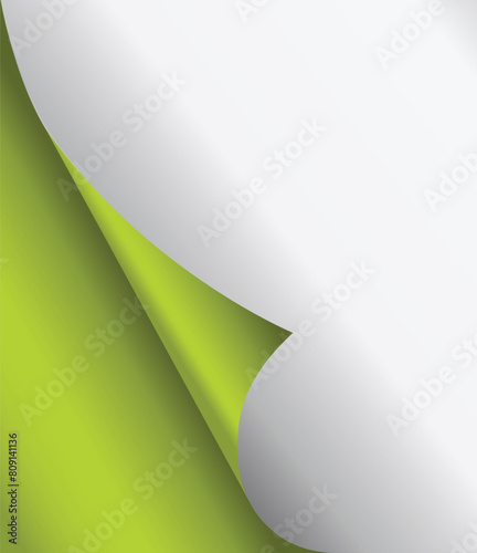 Curled corner. vector curled corner, isolated paper curl. eps 10