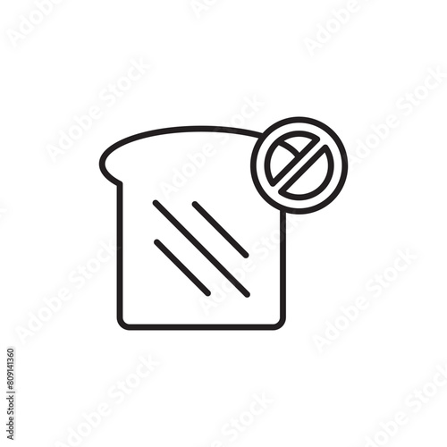 Carbohydrates icon design with white background stock illustration