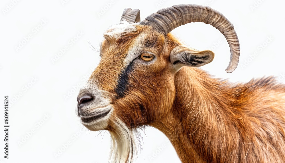 Close Up of a Goat With Long Horns Close Up of a Goat With Long Horns