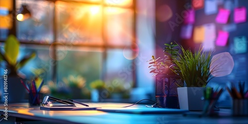 Collaborative marketing brainstorming session in a bright workspace with intentional sunlight. Concept Marketing Strategy, Collaboration, Bright Workspace, Sunlight, Creative Session photo