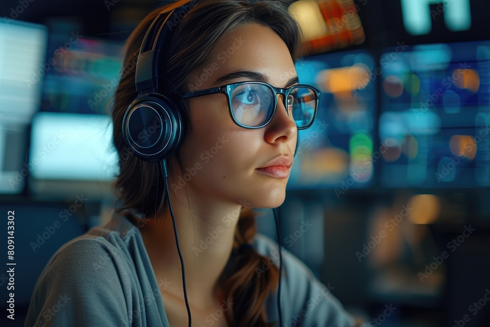 Mastering Market Trends: Female Stock Exchange Manager in Action Mastering Market Trends: Female Stock Exchange Manager in Action