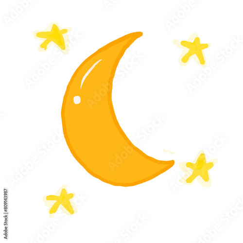 moon and stars