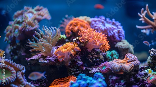 Thriving Underwater Coral Reef Ecosystem Bursting with Diverse Marine Life