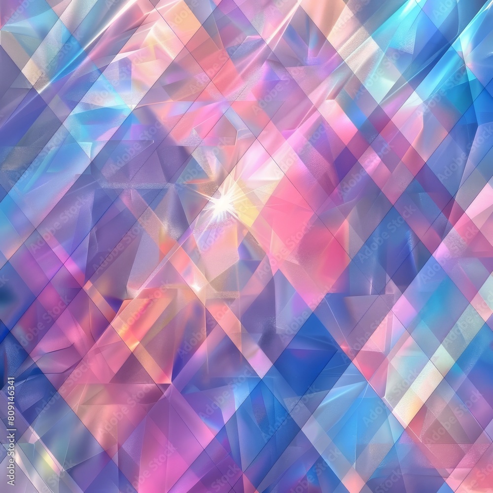 A colorful, abstract image of a diamond with bright colors