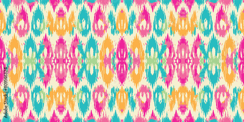 Seamless batik pattern,Seamless tribal batik pattern,and Seamless colorful pattern resemble ethnic boho, Aztec,and ikat styles.designed for use in wallpaper,fabric,curtain,carpet,Batik Embroidery