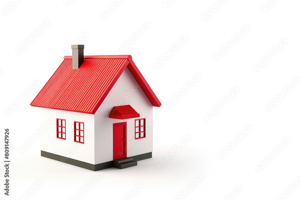 Minimalist Home Symbol on White Background Minimalist Home Symbol on White Background