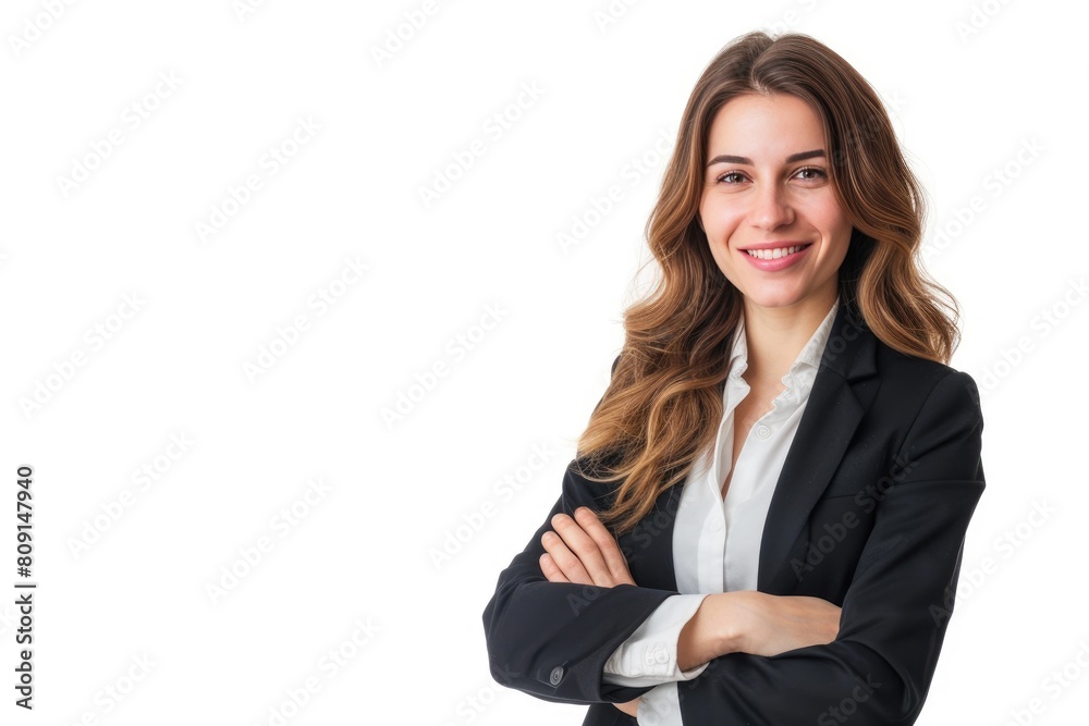 Radiant Businesswoman in Studio Portrait Radiant Businesswoman in Studio Portrait