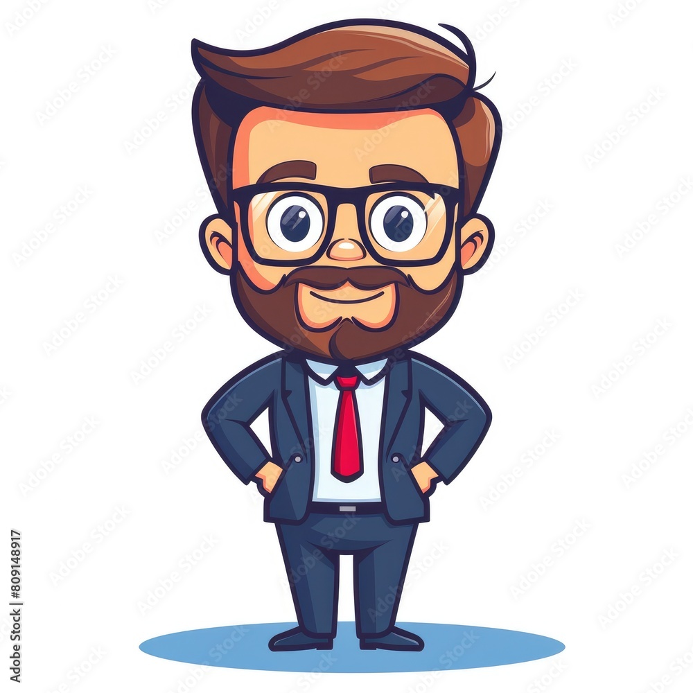 Fantasy Businessman Character in Simple Line Drawing Fantasy Businessman Character in Simple Line Drawing
