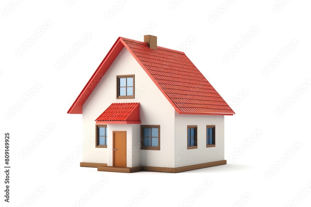 House Icon with Empty Space for Text, White Background House Icon with Empty Space for Text, White Background
