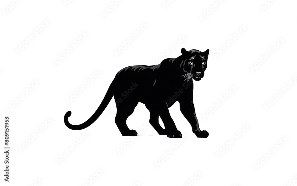 Obraz premium black panther on a black