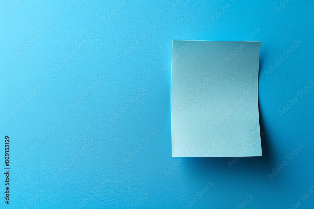 Sticky note, wall and paper with reminder, agenda or mockup space for tasks or page on a blue background. Empty document, sign or list for schedule planning, brainstorming or post, checklist and memo Sticky note, wall and paper with reminder, agenda or mockup space for tasks or page on a blue background. Empty document, sign or list for schedule planning, brainstorming or post, checklist and memo