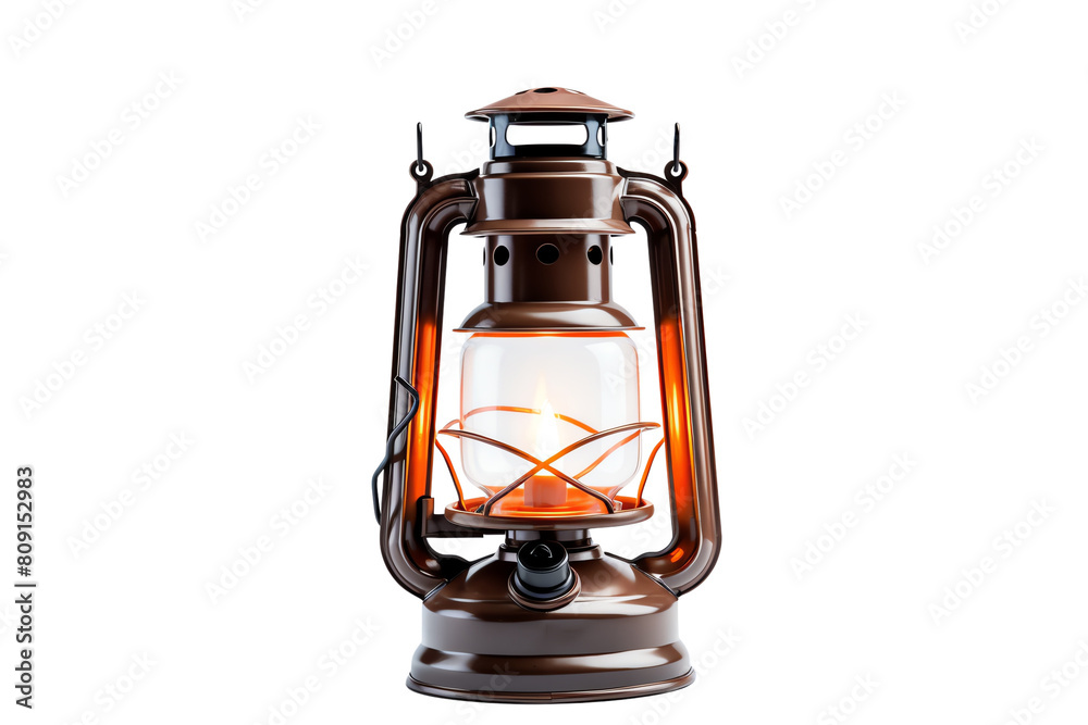 Isolated image of a camping lantern on a white background, ideal for outdoor gear promotions Isolated image of a camping lantern on a white background, ideal for outdoor gear promotions