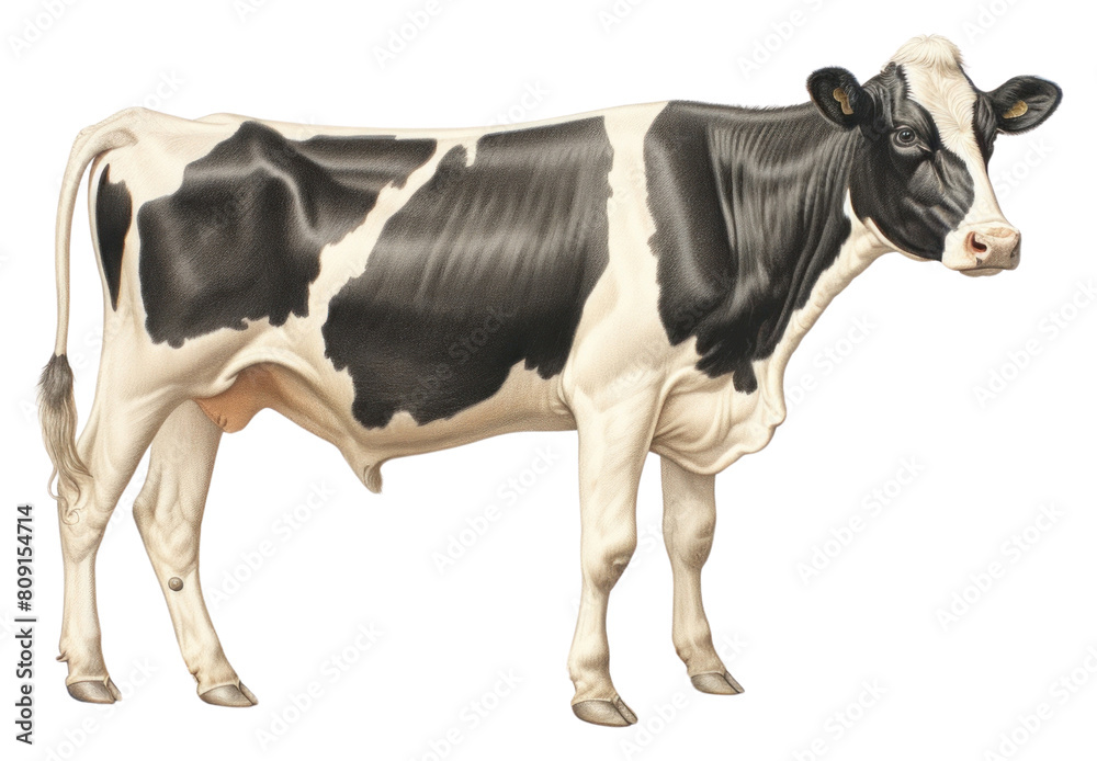 PNG Dairy cow livestock drawing mammal