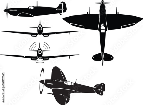 War bird airplane vector design
