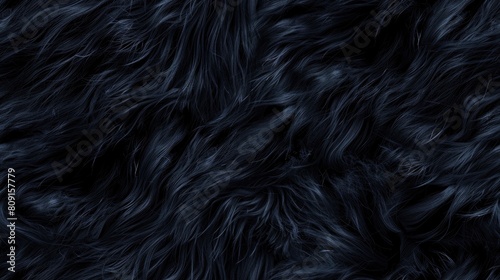 black fur texture in a top-down shot, offering a mesmerizing animal hair pattern perfect for enhancing wallpapers or design projects. SEAMLESS PATTERN