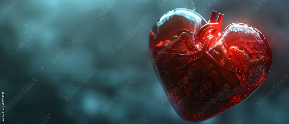 The artistic representation of affection with this layered heart shape in 3D, blending emotional depth with modern art in a naturally lit setting. The artistic representation of affection with this layered heart shape in 3D, blending emotional depth with modern art in a naturally lit setting.