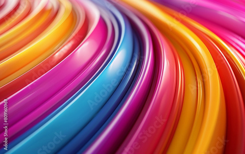 A detailed close-up view of a colorful backdrop featuring a mix of hues and patterns