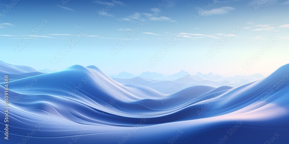 Serene winter landscape with snowy mountains Serene winter landscape with snowy mountains