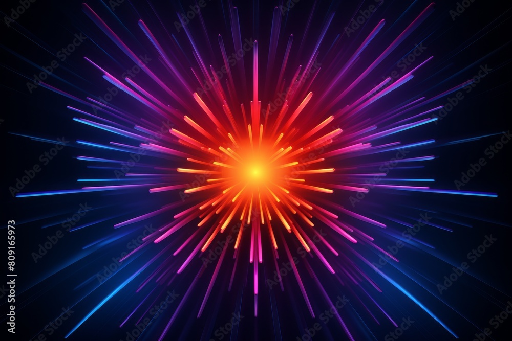 Vibrant fireworks display in the night sky Vibrant fireworks display in the night sky