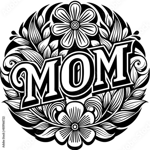 Floral Mother's Day design vector illustration