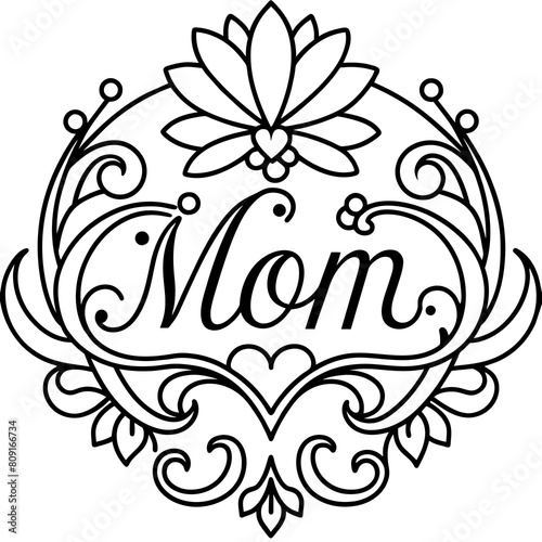 Mother's Day typography vector illustration
