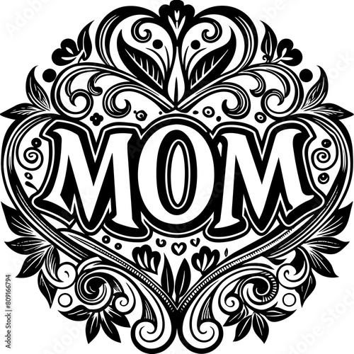 Mother's Day typography vector illustration
