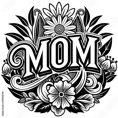 Mother's Day typography vector illustration