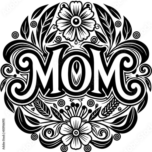 Mother's Day typography vector illustration