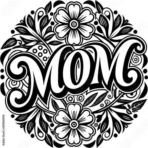 Mother's Day typography vector illustration