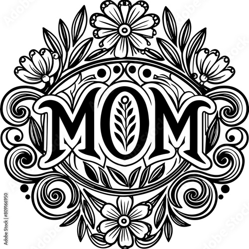 Mother's Day typography vector illustration