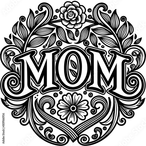 Mother's Day typography vector illustration