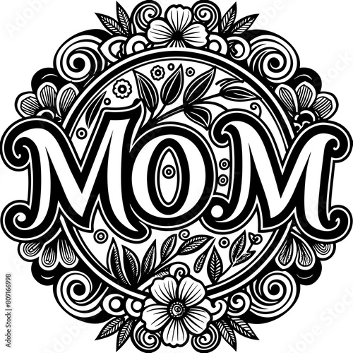Mother's Day typography vector illustration