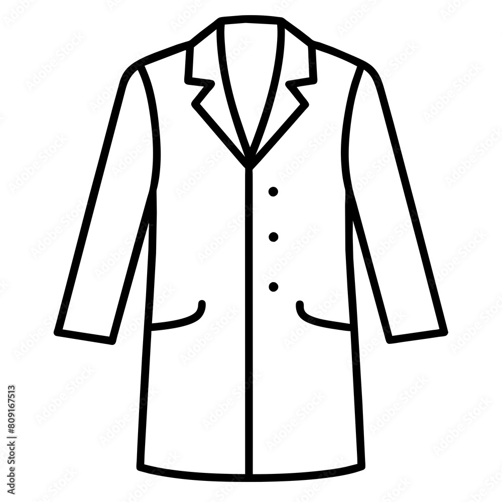 Illustration of a coat vector illustration