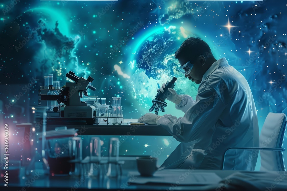 Fototapeta premium The curious scientist