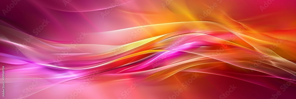 Obraz premium A vibrant abstract background featuring a mix of colorful wavy lines creating a dynamic and intricate pattern