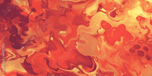 Fiery red and orange marble texture mimicking lava flows