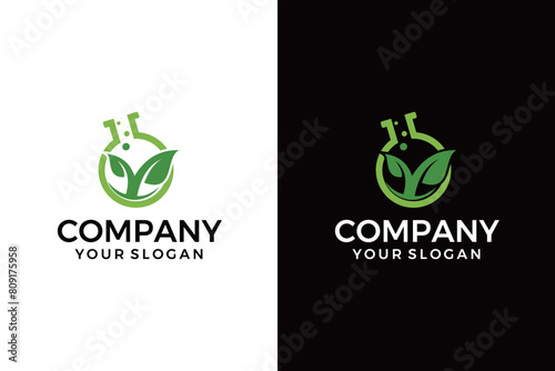 natural lab logo designs concept, science and medicine creative symbol, eco lab logo template