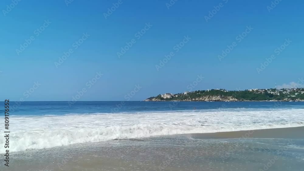 Awesome huge big surfer waves at beach Puerto Escondido Mexico. Awesome huge big surfer waves at beach Puerto Escondido Mexico.