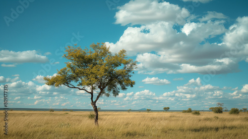 Photography of the single tree  with clouds. Landscapes photography. 
